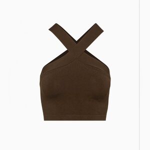 Babaton Sculpt Knit Criss Cross Cropped Tank